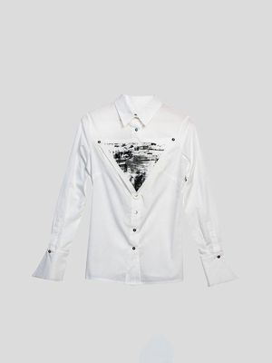 Organic Cotton Slim Fit Shirt, White