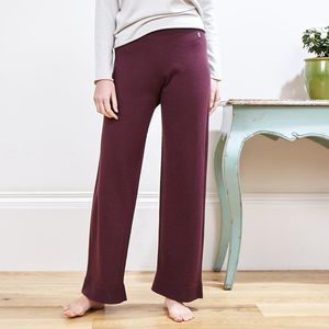 Lapworth Lounge Merino Wool Pants in Mulberry