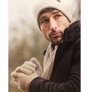 Guernsey Lambswool Scarf in Natural