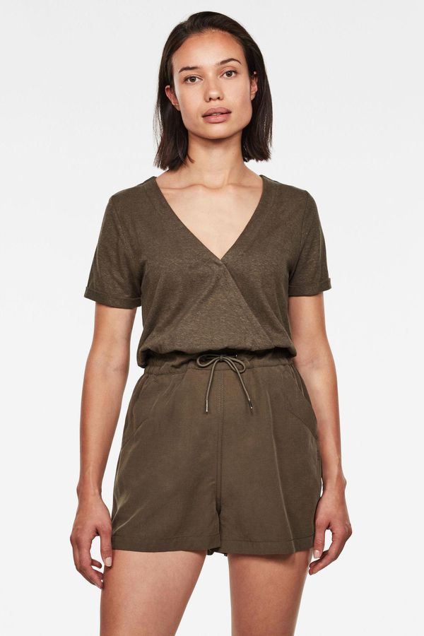 image of Mix Jumpsuit in Dark Smoke Green