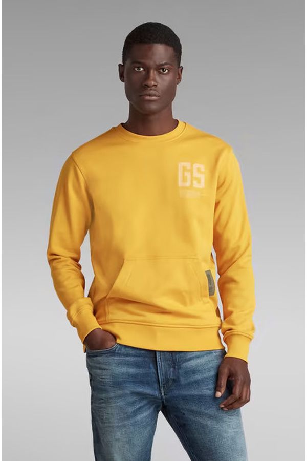 image of Stitch Pocket Sweater in Gold