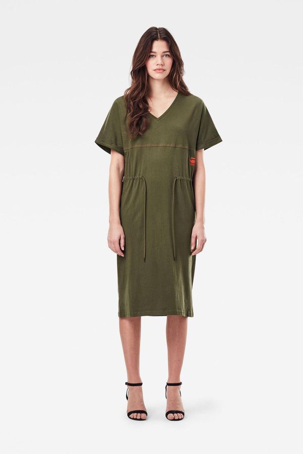 image of Adjustable Waist Dress in Combat Green