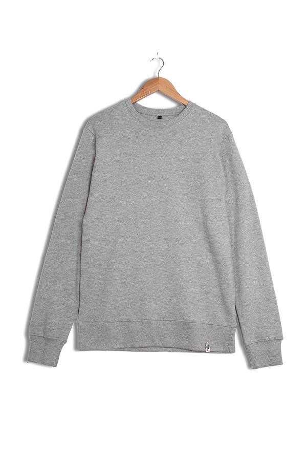 image of Men's Classic Organic Cotton Sweatshirt in Grey Marl