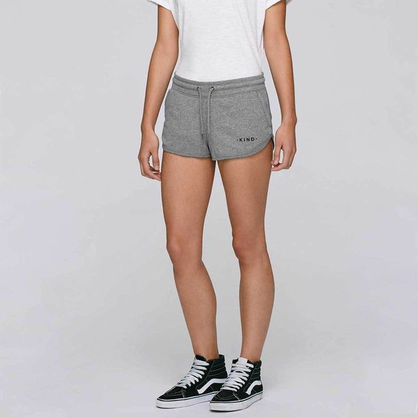 image of Organic Cotton Shorts in Heather Grey
