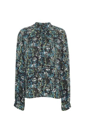 Emily Cupro Top in Himalayan Pops Deep Acid