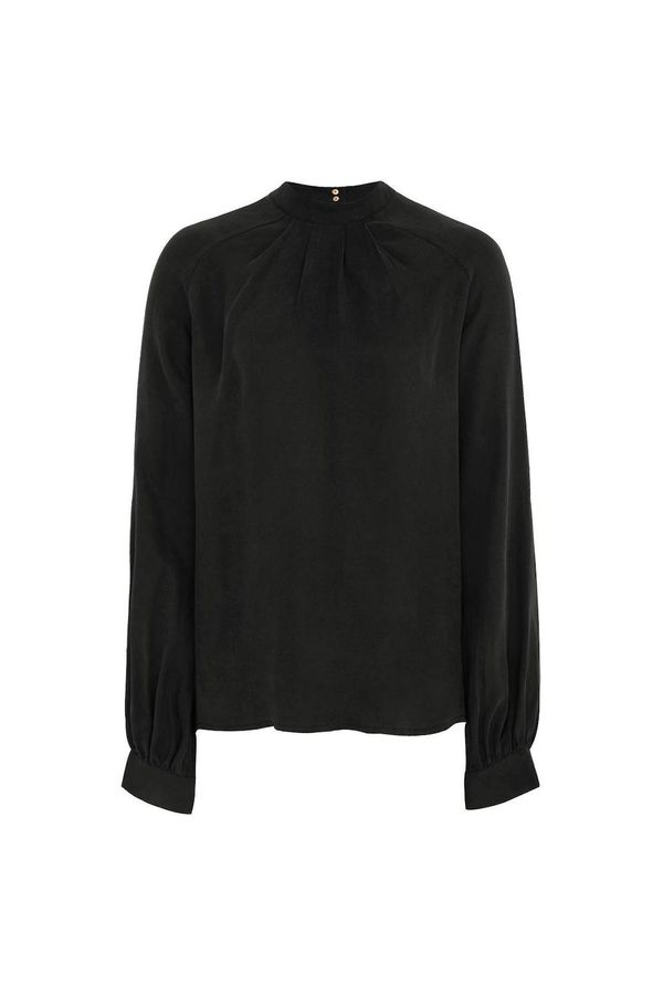 image of Emily Cupro Top in Black