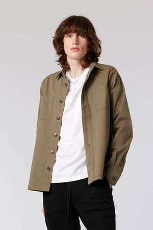 Jean Organic Cotton Overshirt in Khaki