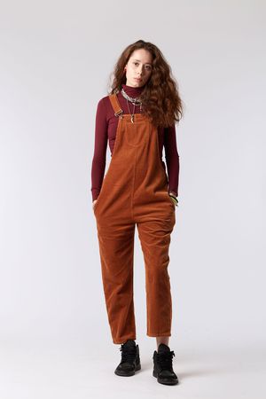 Joy Organic Cotton Dungarees in Lion