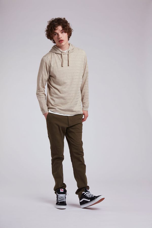 image of Carpenter Organic Cotton Trousers in Khaki