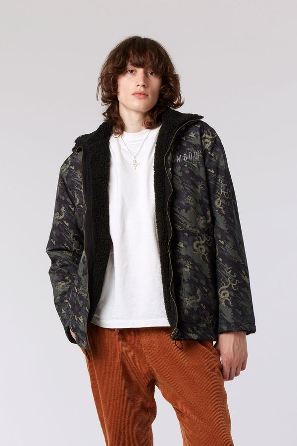 image of 360° Reversible Fleece Jacket in Dragon Print