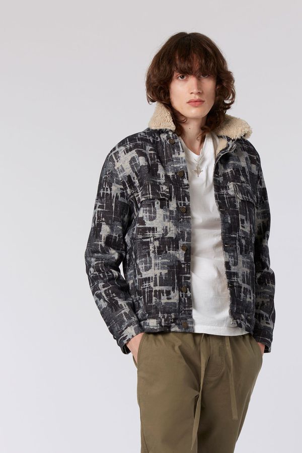 image of Ever Fleece Lined Organic Cotton Jacket in Indigo