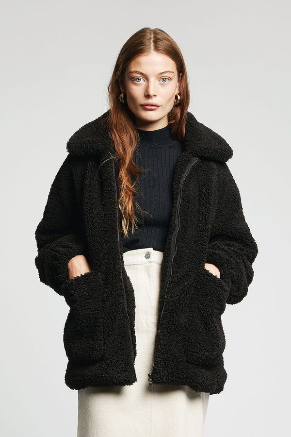 image of Snow Rabbit Modal Jacket in Coal