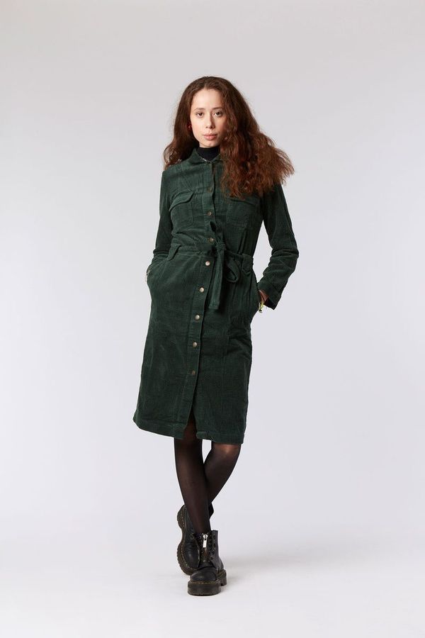 image of Sunny Organic Cotton Dress in Pine