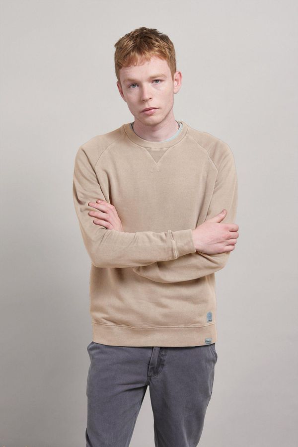 image of Anton Organic Cotton Raglan Sweat Oatmeal