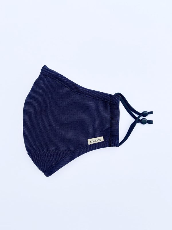image of Reusable Fabric Face Mask in Navy