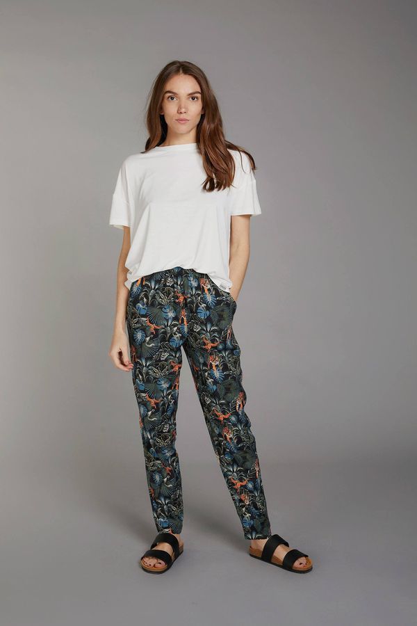image of Rama Organic Linen Trousers in SOS Print