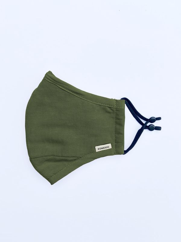 image of Reusable Fabric Face Mask in Olive