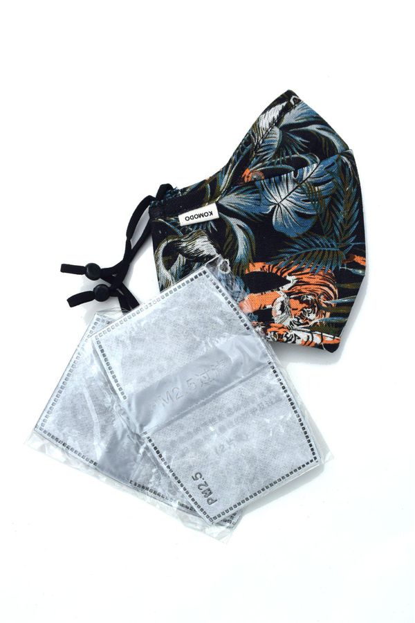 image of Reusable Face Fabric Face Mask in SOS Print