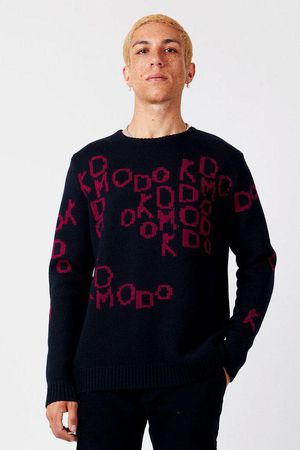 A.B.C Merino Jumper in Black