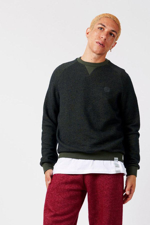 image of Anton Organic Cotton Melange Crew in Green
