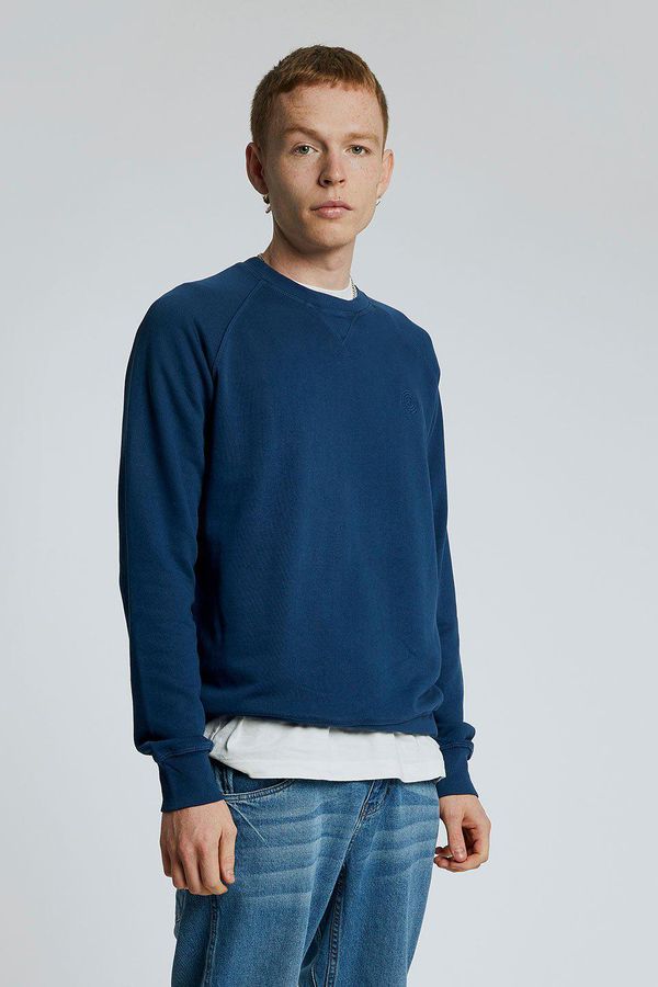 image of Anton Mens Organic Cotton Crewneck in Navy