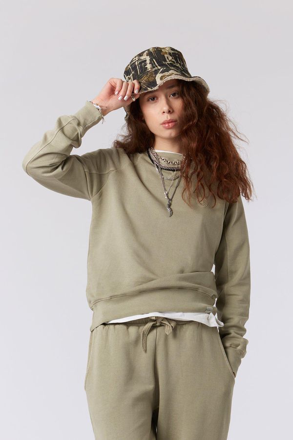 image of Anton Organic Cotton Crew in Clay