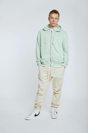 Apollo Mens Organic Cotton Zip Through in Jade