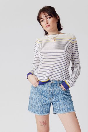 Leilani Organic Cotton Denim Shorts in Retrograde
