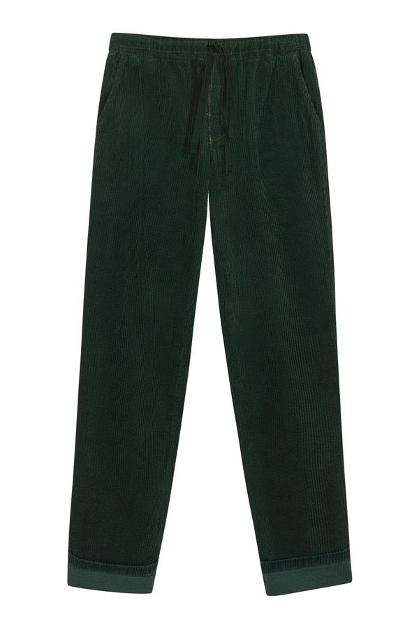 image of August Organic Cotton Corduroy Trousers in Pine