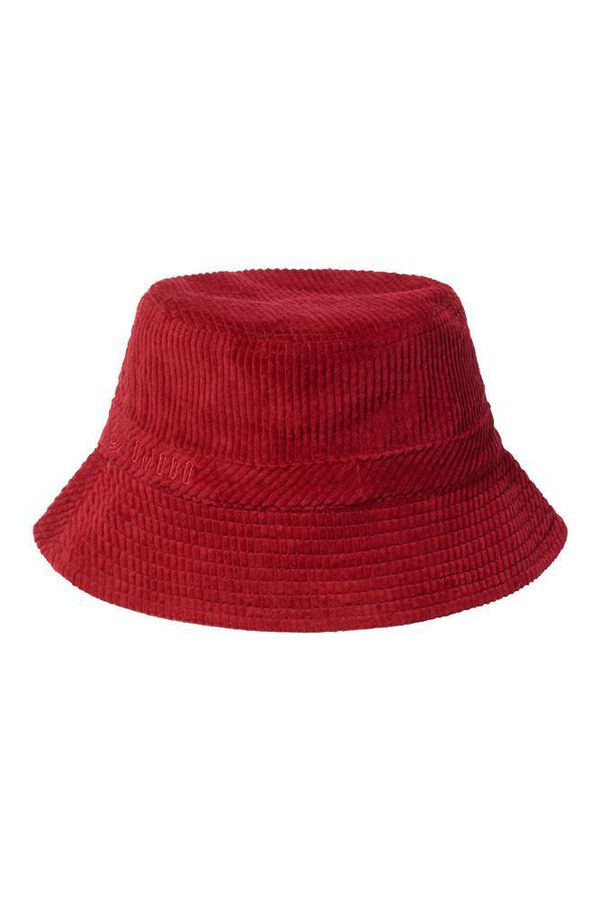 image of Bucky Reversible Organic Corduroy Hat in Ruby