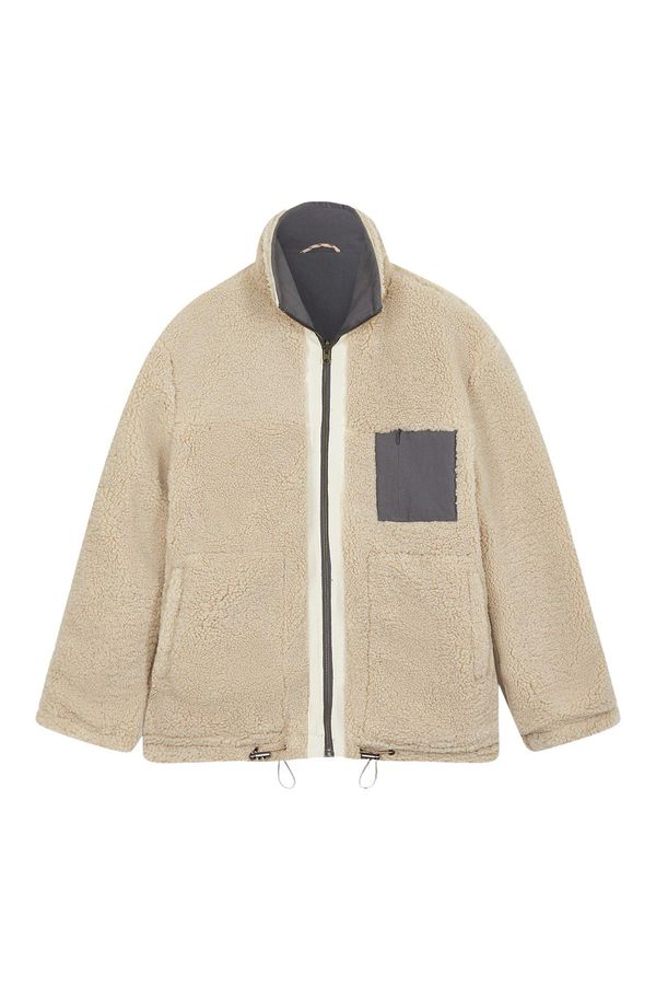 image of 360° Reversible Fleece Jacket in Grey