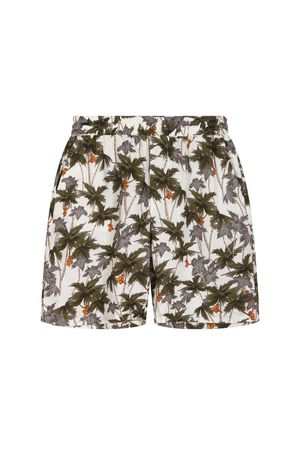 Jerry Organic Linen Shorts in Off White