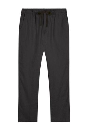 August Organic Linen Trousers in Black