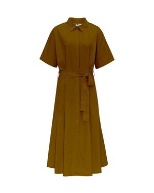 Ashes Organic Cotton Dress in Bronze-Brown