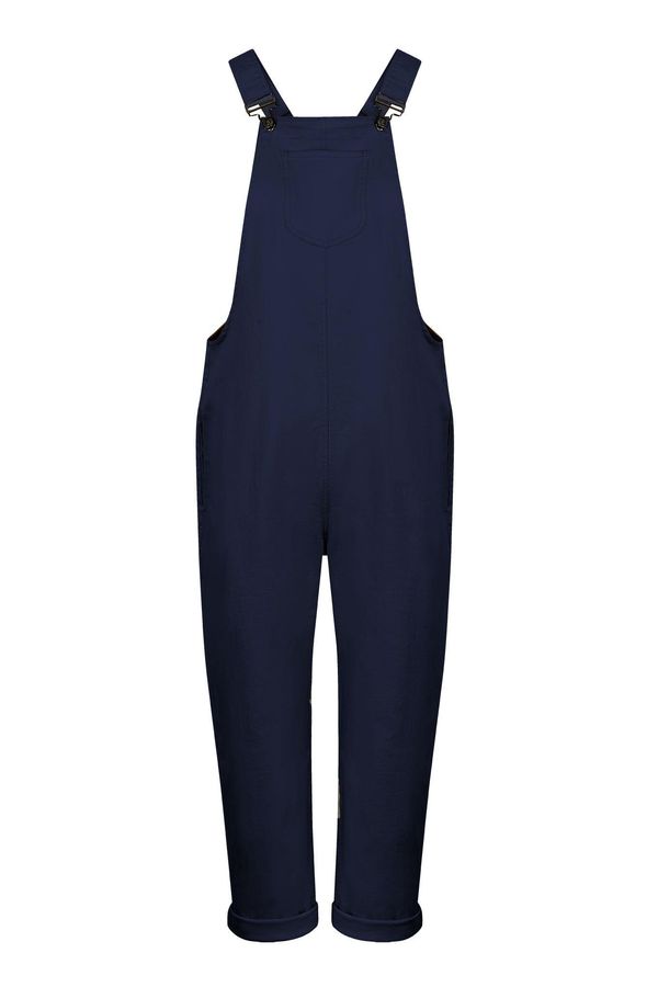 image of Joy Organic Cotton Dungarees in Navy