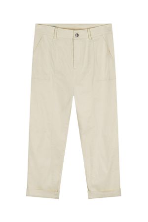 Nizana Organic Cotton Trousers in Off-White