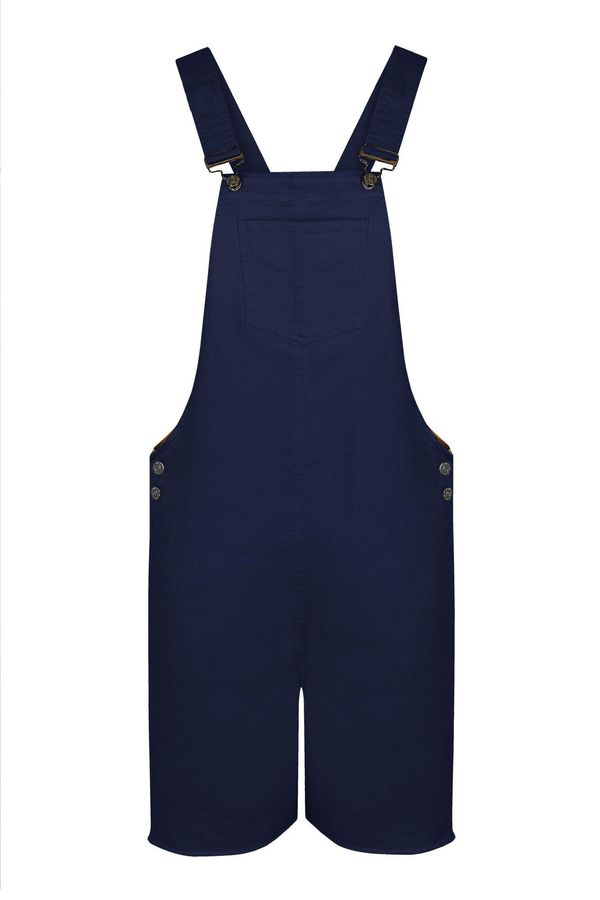 image of Rosa Organic Cotton Dungarees in Navy