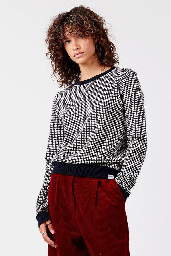 image of Hana Organic Cotton Jumper in Oat Milk