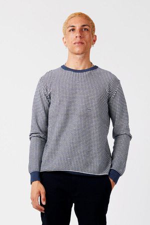 Hasan Organic Cotton Jumper in Ink