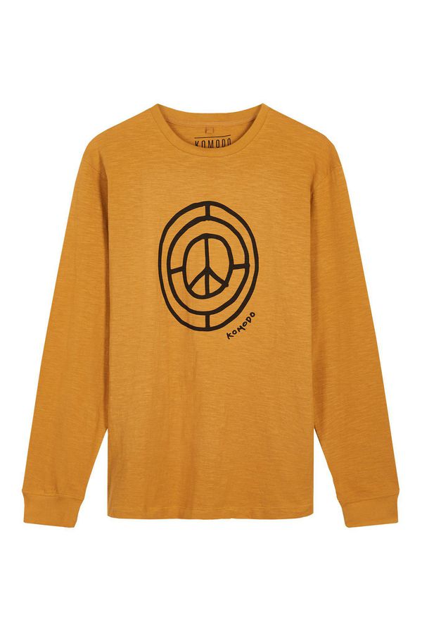 image of Sign Of Times Organic Cotton Tee in Mustard