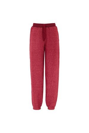 Evie Organic Cotton Trackpants in Plum