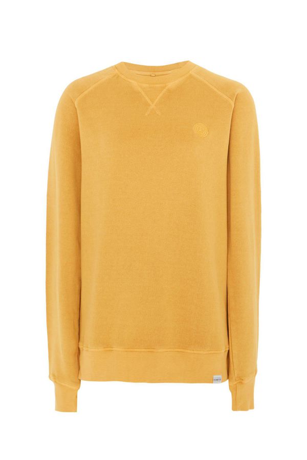 image of Anton Organic Cotton Melange Crew in Mustard