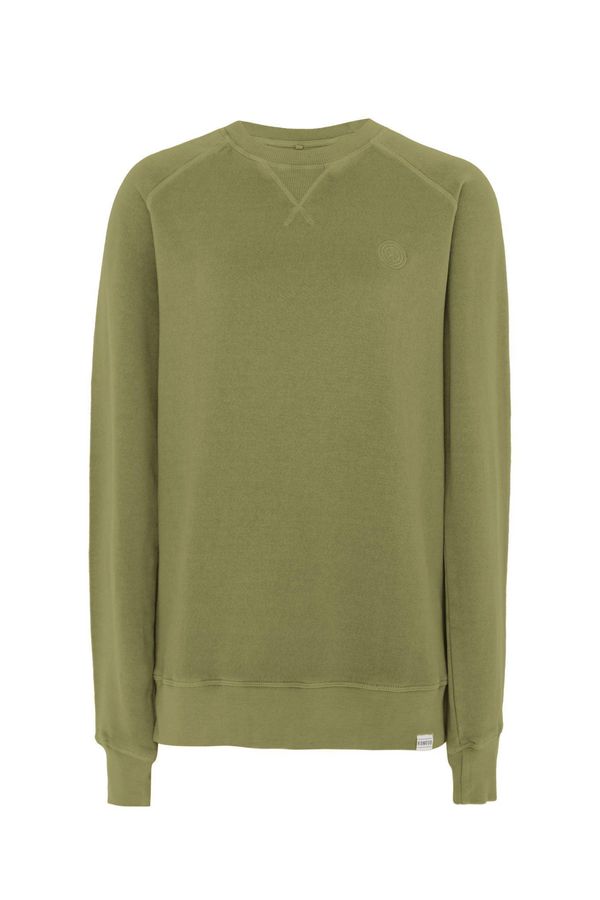 image of Anton Organic Cotton Melange Crew in Sage