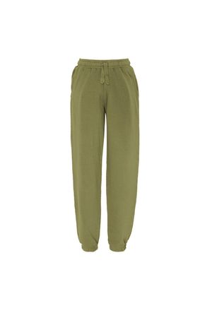 Evie Organic Cotton Trackpants in Sage