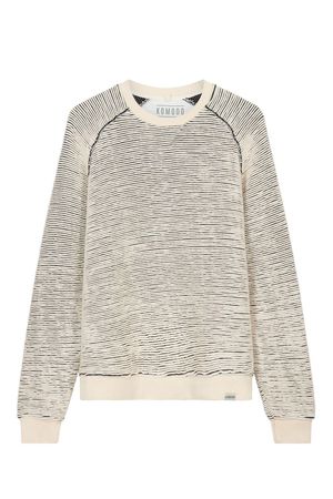 Anton Organic Cotton Sweat Shirt in Sand