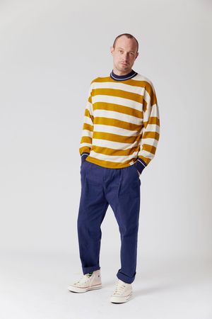 Jagger Organic Cotton Jumper in Tan