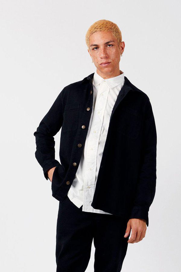 image of Jean Organic Cotton Overshirt in Coal