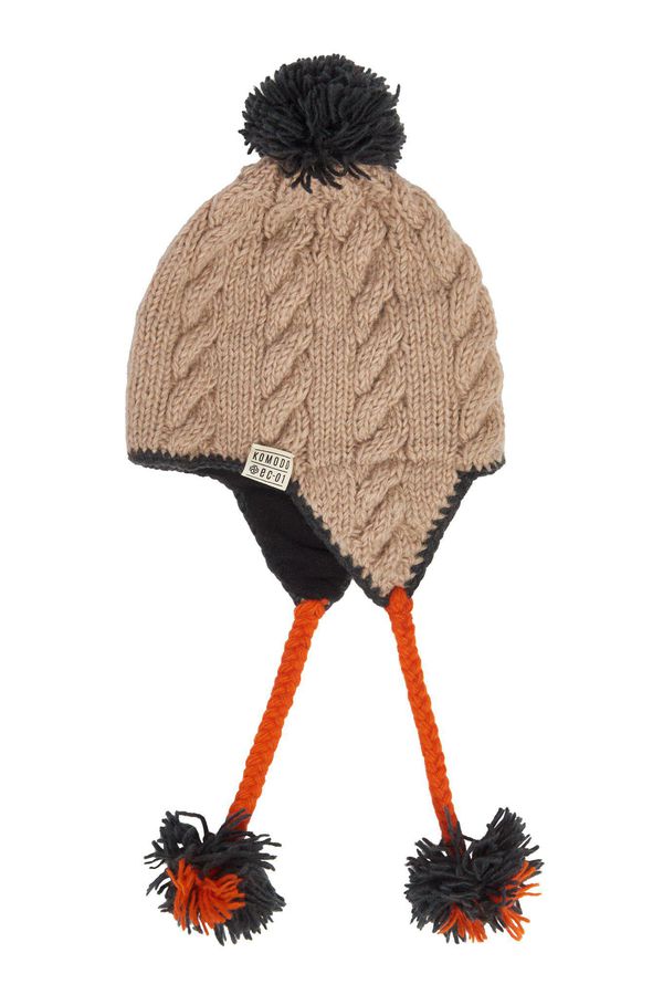 image of Dasher Lambswool Pom Hat in Camel