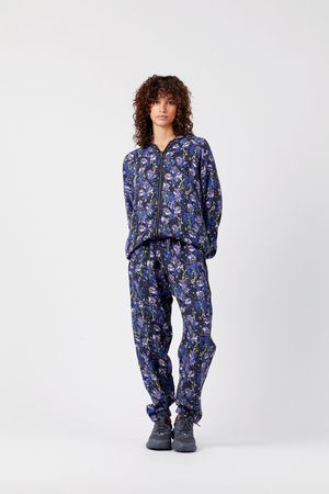 Rama in Cupro Trousers in Himalayan Pops Purple Haze