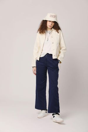 Lotus Patches Organic Cotton Jacket in Off White